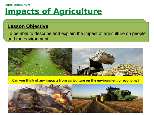 essay on impact of agriculture on environment