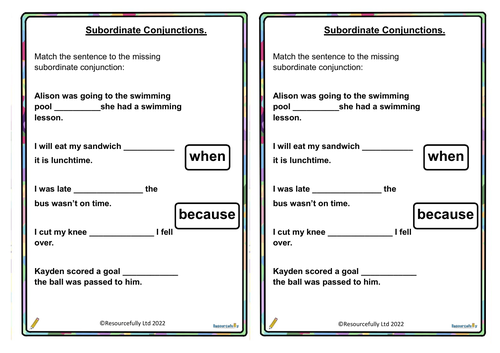 subordinating-conjunctions-year-2-teaching-resources
