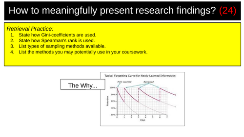 Data Presentation Geography AQA