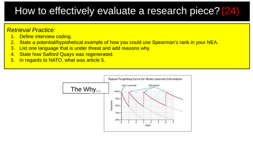 Evaluation Fieldwork Geography AQA