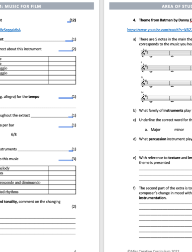 ocr-gcse-music-area-of-study-4-music-for-film-practice-papers