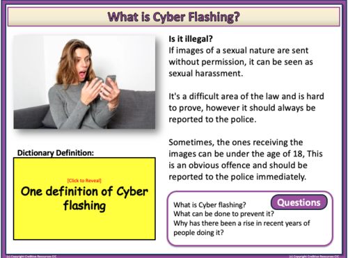Nudes & Cyber Flashing - Sexts + Sharing Images | Teaching Resources