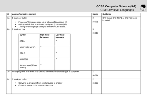 Exam Walkthrough - CS3: Low-level languages