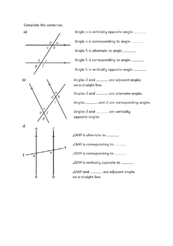 WRM - Year 8 - Angles in Parallel Lines - Full Unit | Teaching Resources