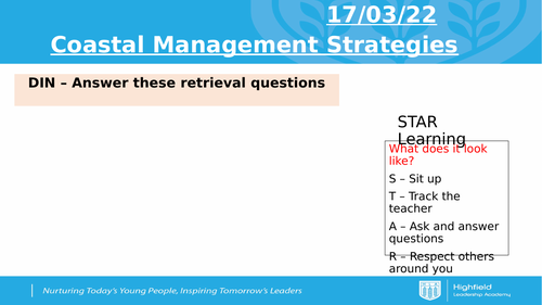 AQA Coasts - Coastal Management Strategies