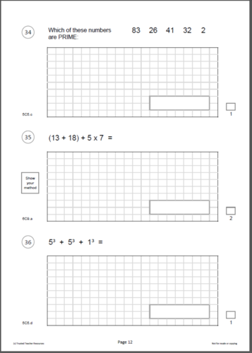 Ks2 Maths Sats Arithmatic Tests Pack 3 (new For 2022 & Beyond) 15 Full 