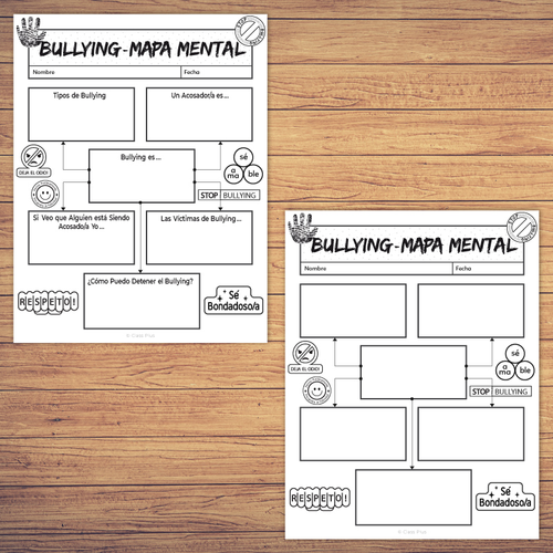 Bullying - Mapa Mental | Teaching Resources