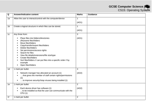 Exam Walkthrough - CS15: Operating System