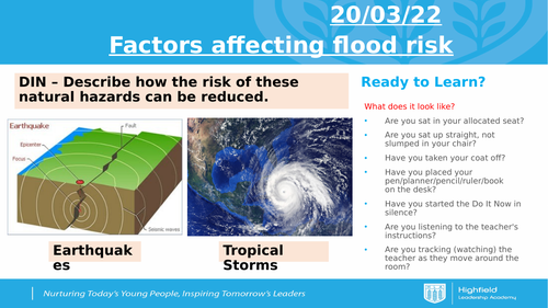 AQA Rivers - Flood Risk