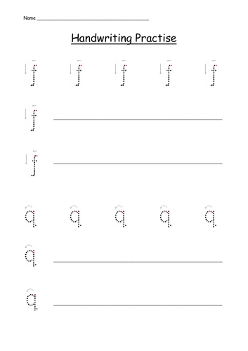 handwriting practise sheets curly caterpillar letters c a o d g s e f q teaching resources