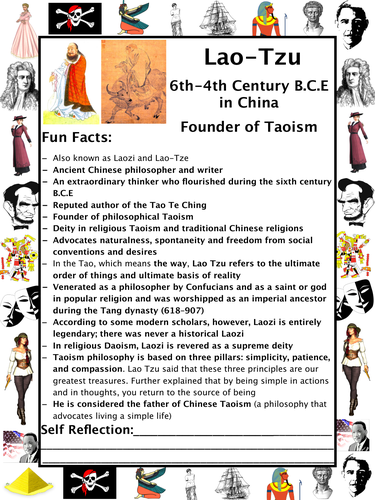 Lao Tzu PACKET ACTIVITIES Important Historical Figures Series