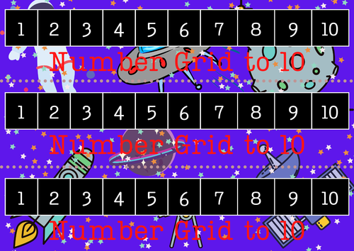 Printable Digital Space Theme Number Grids To 100 Teaching Resources