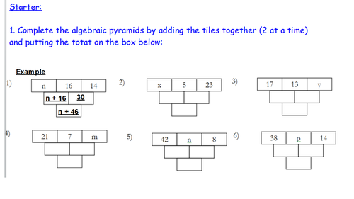 GCSE Maths Forming and Solving equations