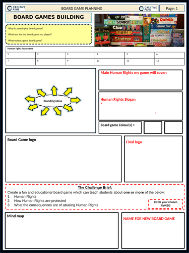 Human Rights Board Game Project Teaching Resources 7664