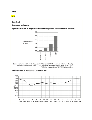 AS Level Edexcel Economics Past Papers in Order of Topic | Teaching ...