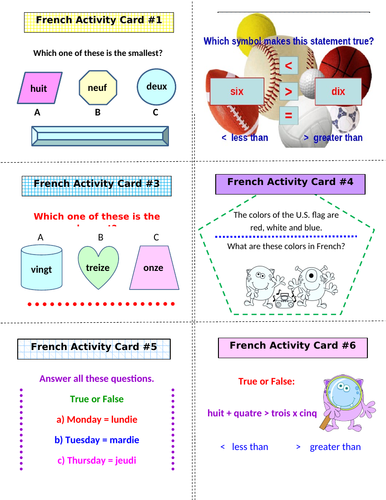 french-activity-cards-with-lesson-plan-30-cards-teaching-resources