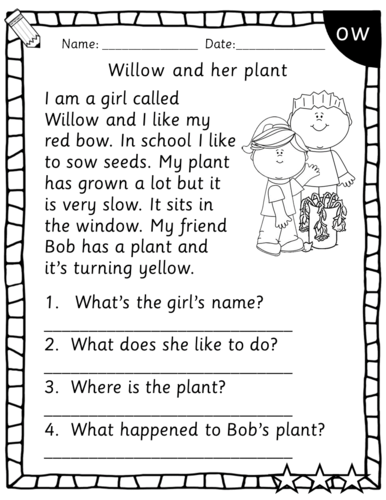 RWI Reading Comprehension (Book 2) for set 2 sounds | Teaching Resources