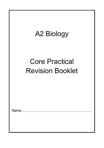 Edexcel IAL Biology Core Practical Revision Book 2