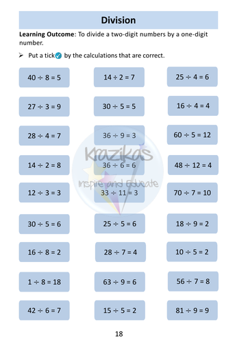 Division - Functional Skills Maths - Entry Level 2 | Teaching Resources