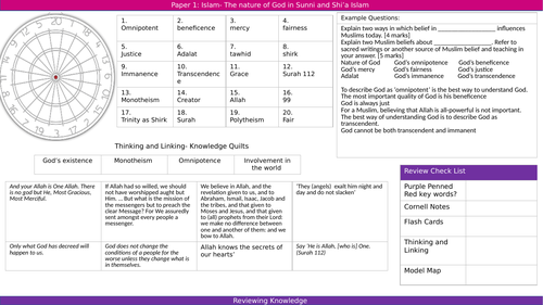 Aqa Gcse Rs Revision Islam Beliefs And Practices Teaching Resources