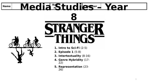 Letra (individual) Stranger Things