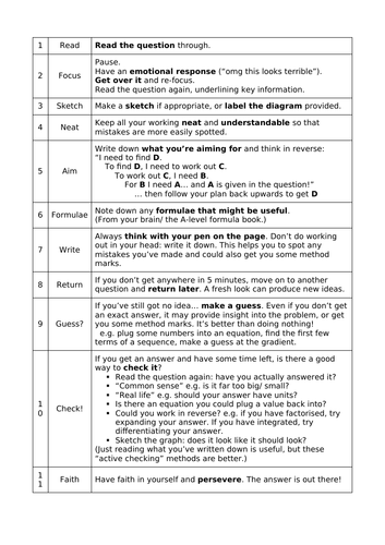 maths problem solving questions a level