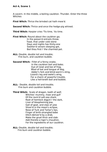 Shakespeare's Macbeth: Extensive Drama resource pack | Teaching Resources