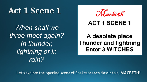 Shakespeare's Macbeth: Extensive Drama resource pack | Teaching Resources