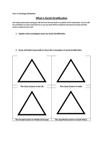 social stratification uk essay