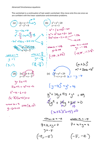 Simultaneous Equations GCSE grade 9 questions | Teaching Resources