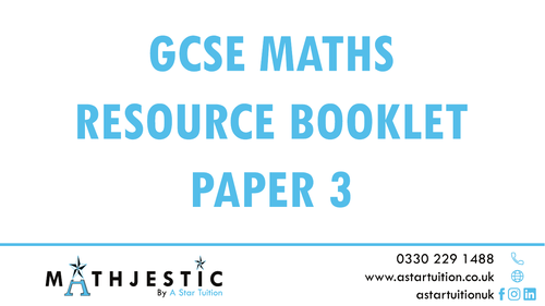 Maths GCSE 2022 Paper 3 and SOLUTIONS | Teaching Resources