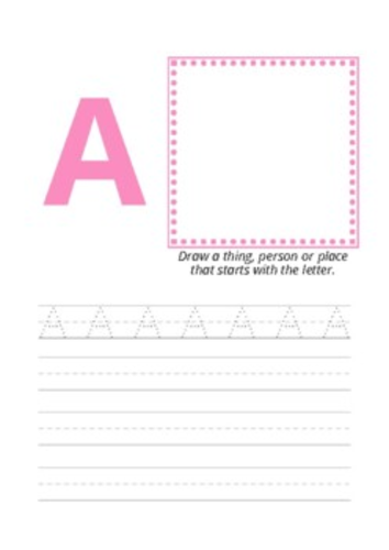 The Alphabet : Draw-and-Write Book | Teaching Resources