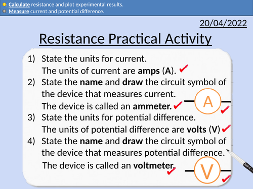 GCSE Physics: Resistance of a wire practical activity