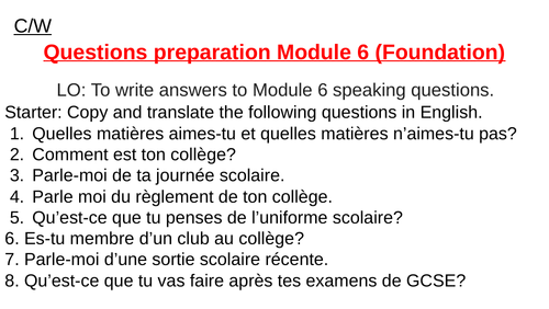 edexcel-gcse-french-foundation-module-6-speaking-questions-school