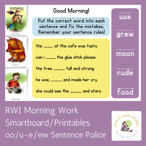 RWI Sentence Doctor Morning Work Bundle Set 2/3/AS - a/e/i/o/u ...