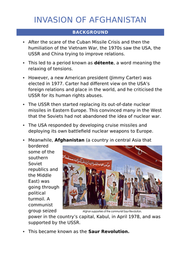 Cold War - entire unit of work (KS3 - Year 9) | Teaching Resources