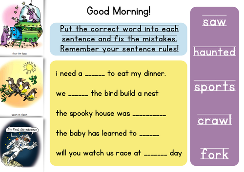 RWI Sentence Doctor Morning Work Bundle (Set 2/3/Additional Sounds ...