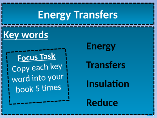 Energy Transfers