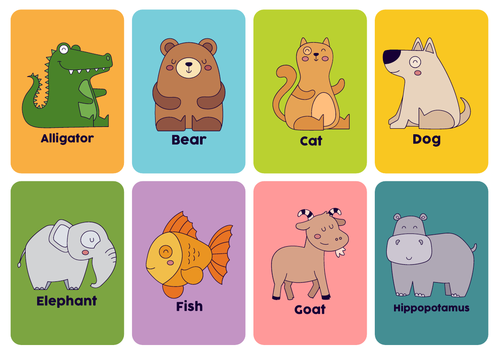 Alphabet animal flashcards EYFS | Teaching Resources