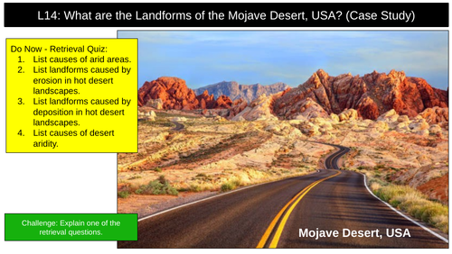 Desert Case Study Landforms