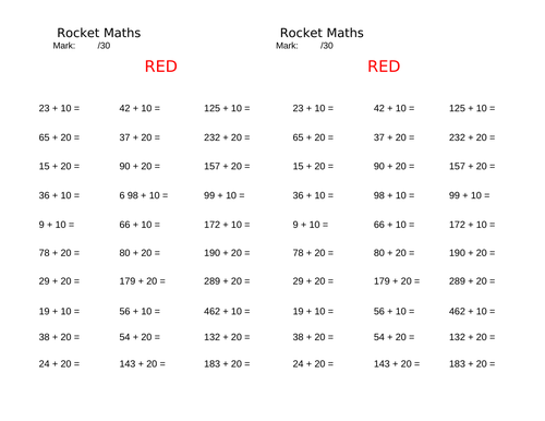 Mental Maths Year 3 and 4 | Teaching Resources