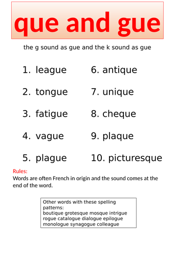 que-and-gue-spelling-booklet-year-3-4-teaching-resources