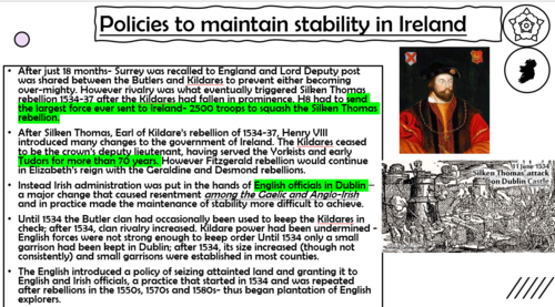 Tudor Rebellions Maintenance of Stability | Teaching Resources
