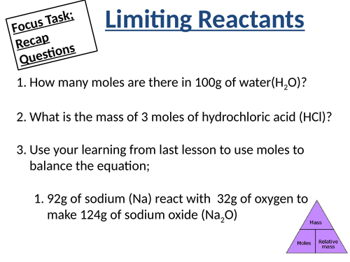 C3 Limiting Reactants