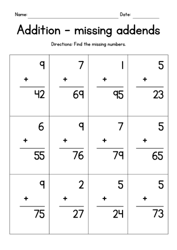 Adding & Subtracting Numbers in Columns BUNDLE - Vertical Addition ...