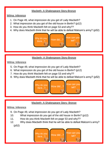 Year 5/6 Macbeth Reading 5 Phase Planning and Resources | Teaching ...