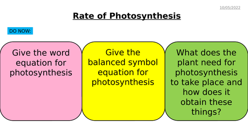 AQA GCSE Biology – B8 Photosynthesis - PowerPoint pack | Teaching Resources