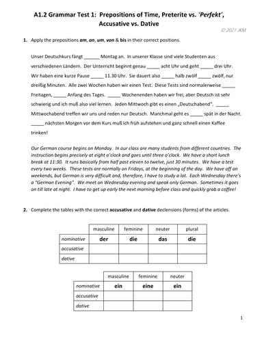 german-a1-a1-2-grammar-review-test-1-teaching-resources
