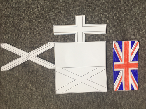 The Union 'Jack' Flag - Fold-out template | Teaching Resources