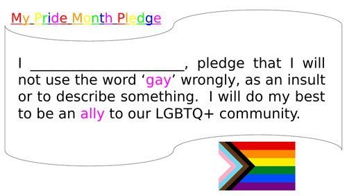 Pride Month Pledge